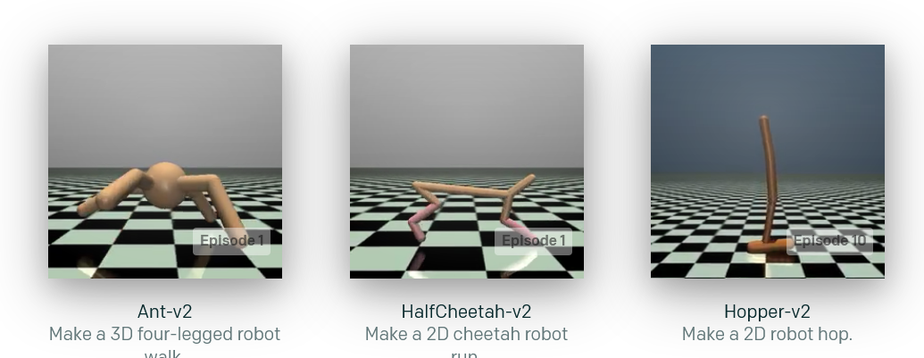 MuJoCo reinforcement learning